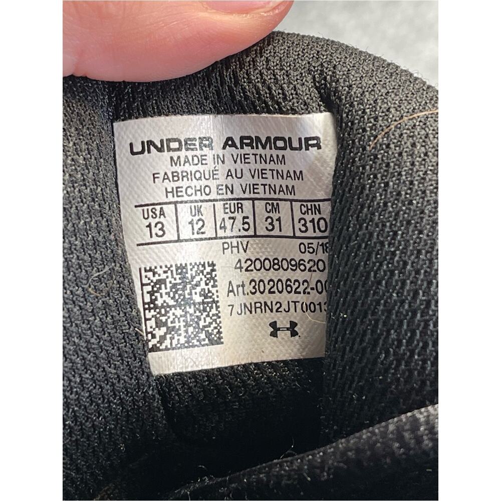 Under Armour Lockdown 3 Black Shoes Size 13 Men’s - Picture 12 of 12